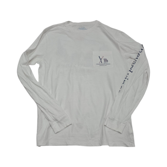 Playera Manga Larga Vineyard Vines Mediana M Blanca