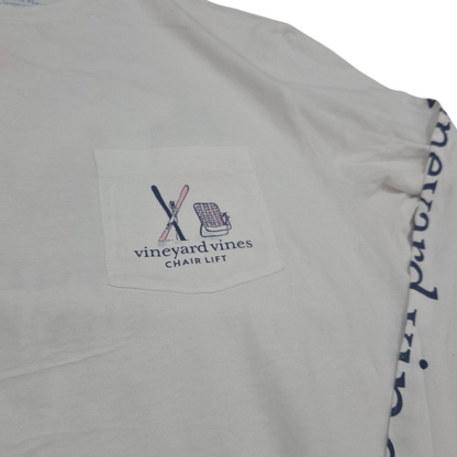 Playera Manga Larga Vineyard Vines Mediana M Blanca