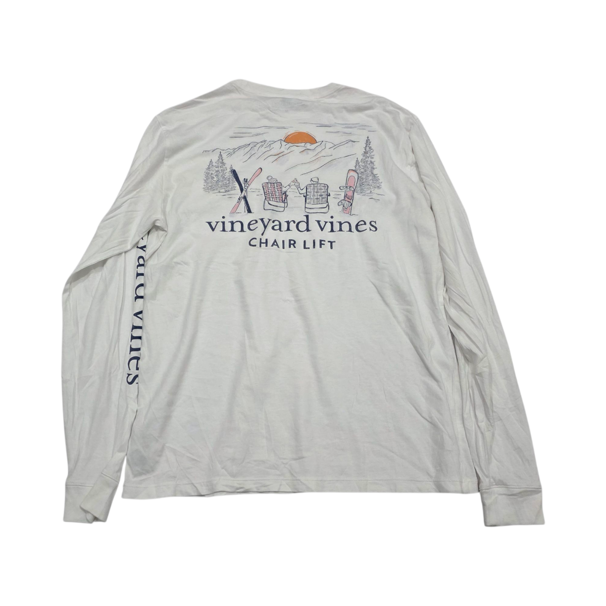 Playera Manga Larga Vineyard Vines Mediana M Blanca