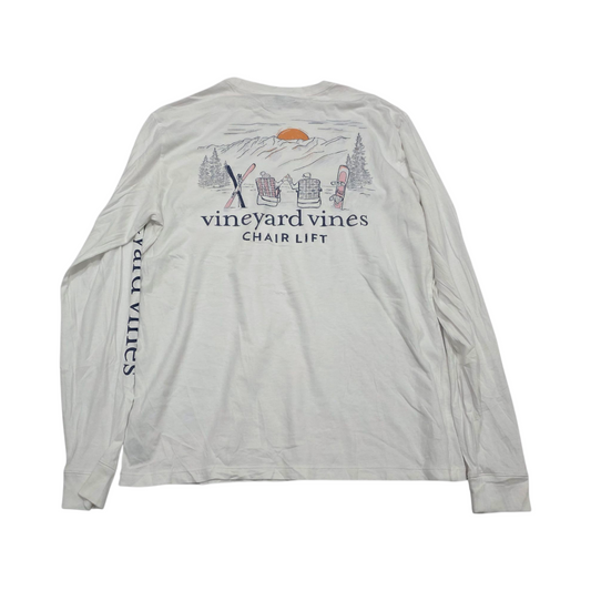 Playera Manga Larga Vineyard Vines Mediana M Blanca