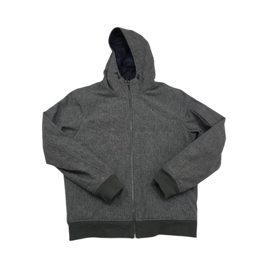 Chamarra Con Capucha Tommy Hilfiger Mediana M Gris
