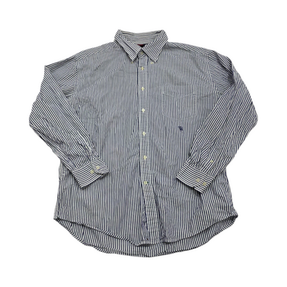 Camisa Tommy Hilfiger Xgrande Xl Lineas Azul