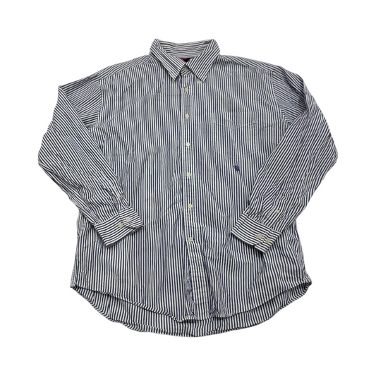 Camisa Tommy Hilfiger Xgrande Xl Lineas Azul