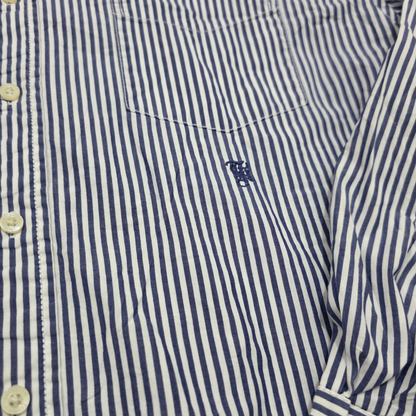 Camisa Tommy Hilfiger Xgrande Xl Lineas Azul