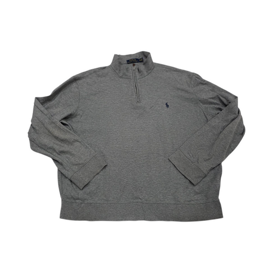 Sueter Ralph Lauren Xgrande Xl Gris Pony Azul