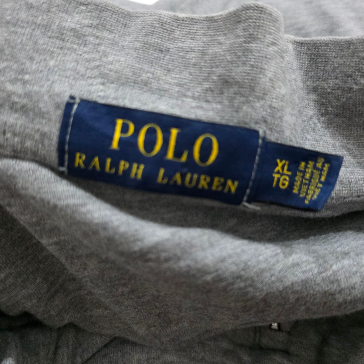 Sueter Ralph Lauren Xgrande Xl Gris Pony Azul