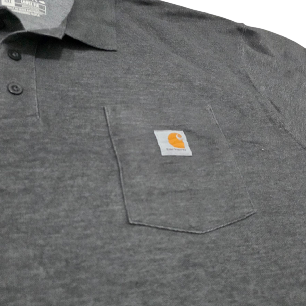 Playera Polo Losse Fit Carhartt 4xl Gris Oscuro