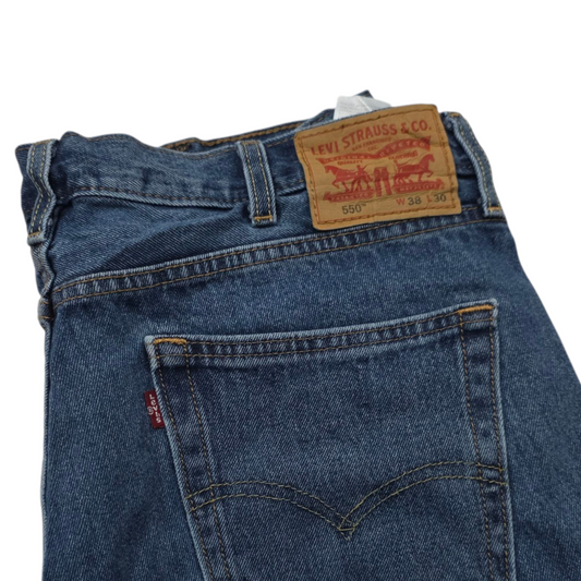 Pantalon Recto Levis 550 38x30 Azul
