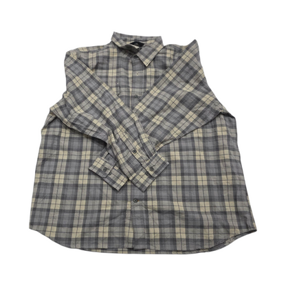 Camisa Carhartt 2xl Loose Fit Cuadro Gris Y Beige