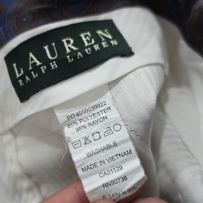 Pantalon Ralph Lauren 34x30 Recto Beige