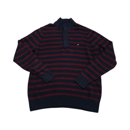 Sueter Tommy Hilfiger Xgrande Xl Tall Azul Y Vino