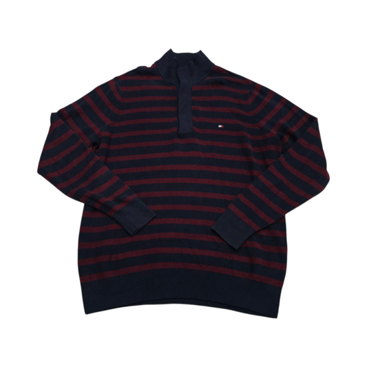 Sueter Tommy Hilfiger Xgrande Xl Tall Azul Y Vino