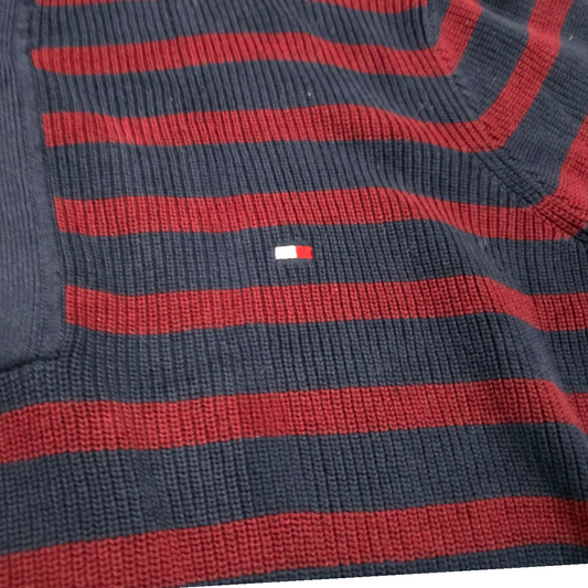 Sueter Tommy Hilfiger Xgrande Xl Tall Azul Y Vino