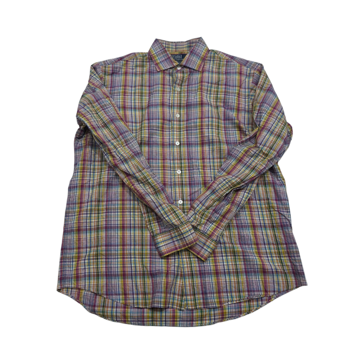 Camisa Ralph Lauren Grande L Western Cuadro Colores