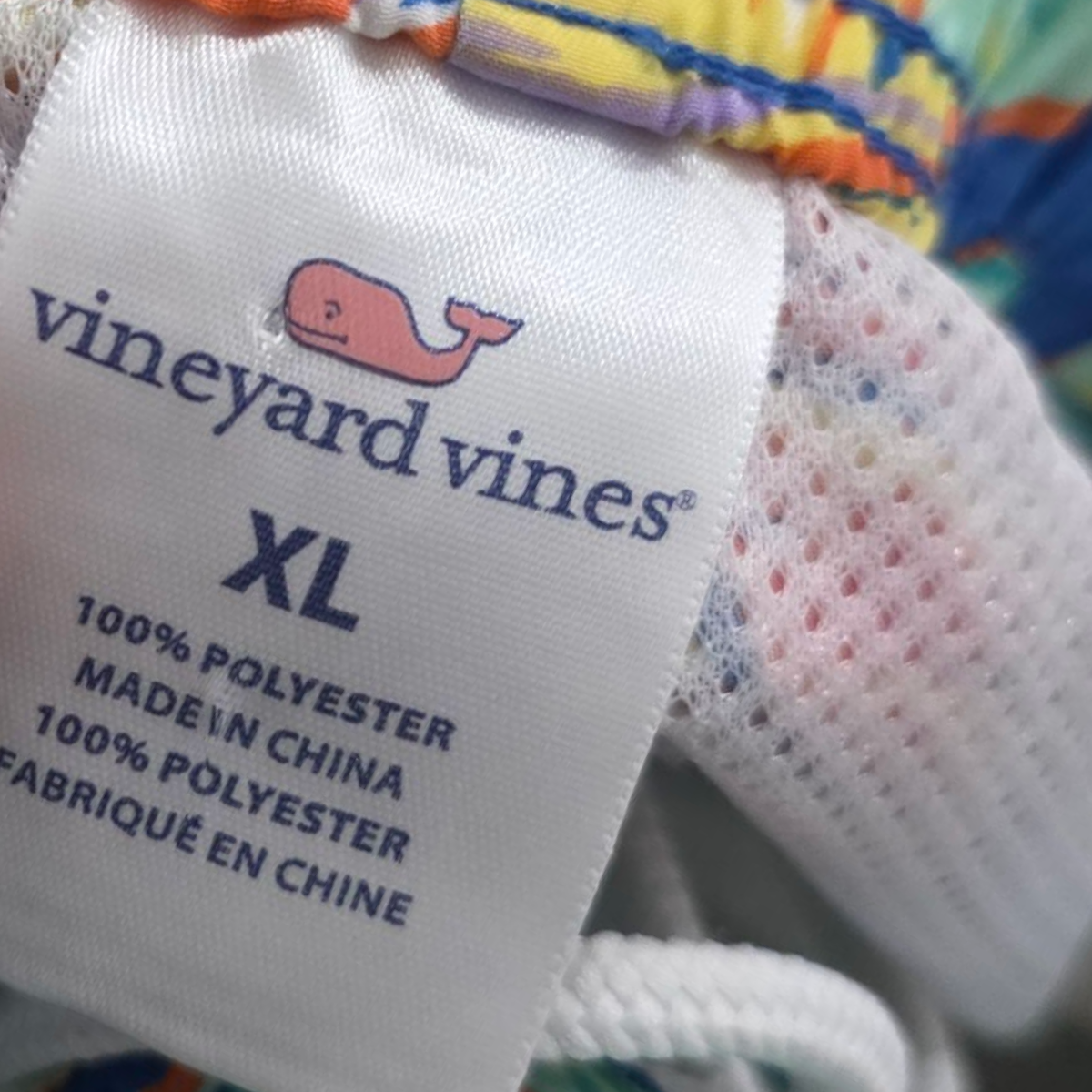 Bermuda Vineyard Vines Xgrande Xl Flores Azul