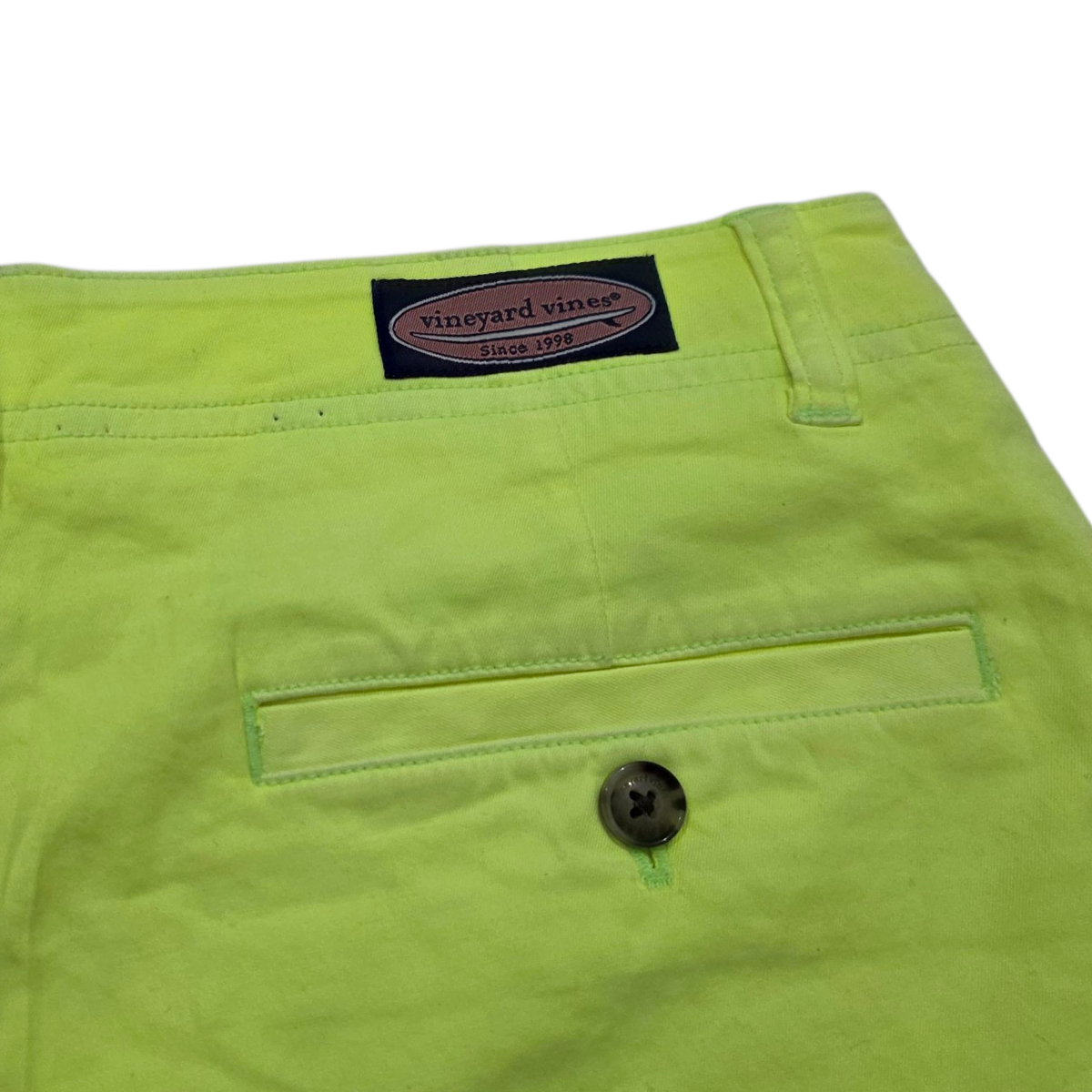Bermuda Vineyard Vines Fosforescente Verde Talla 28