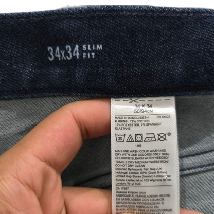 Pantalon Banana Republic 34x34 Slimfit Azul