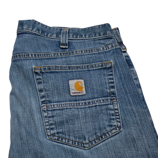Pantalon Carhartt 36x32 Recto Azul Claro