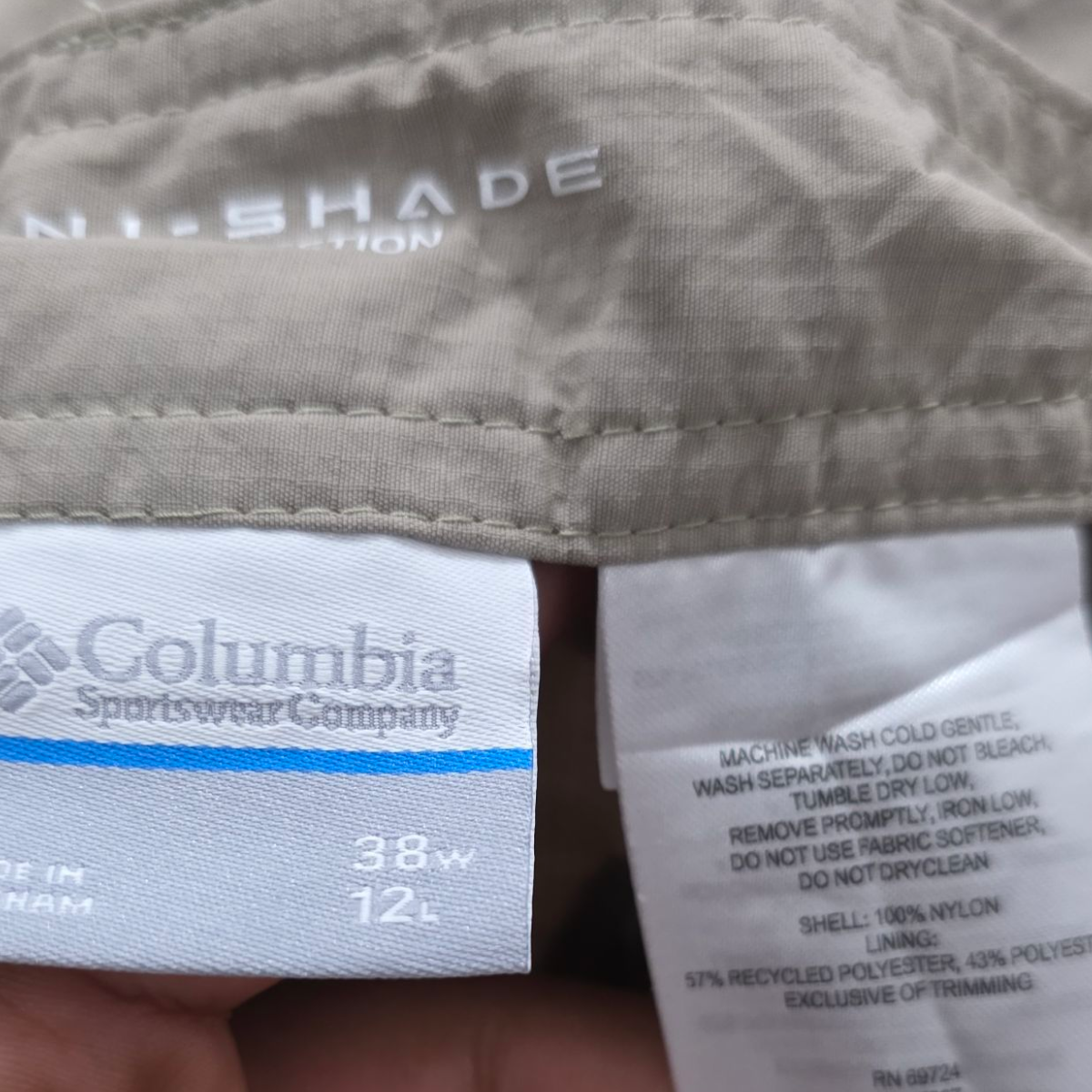 Bermuda Columbia Talla 38 Cafe Omni Shade