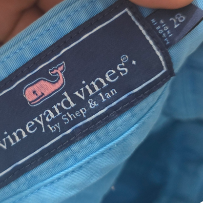 Bermuda Vineyard Vines Talla 28 Azul Deslavado