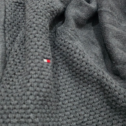 Sueter Tommy Hilfiger 2xl Gris Medio Cierre