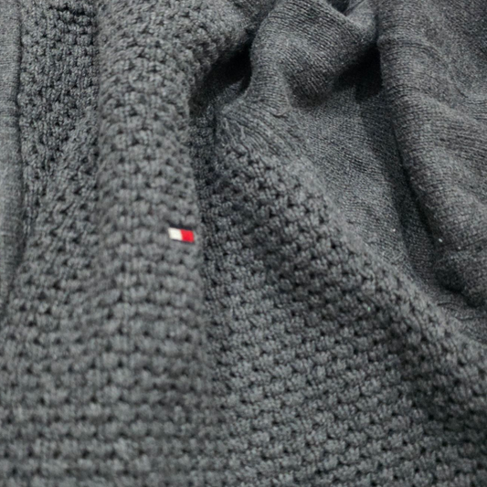 Sueter Tommy Hilfiger 2xl Gris Medio Cierre