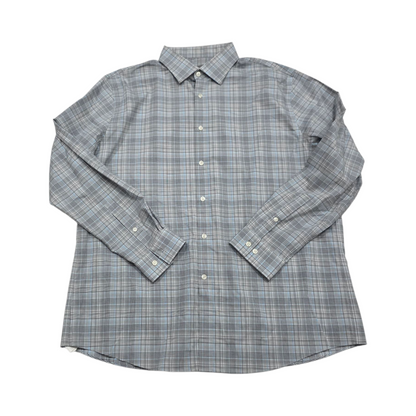 Camisa Michael Kors Xgrande Xl 17 1/2 34-35 Cuadro Gris