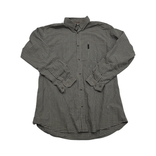 Camisa Columbia Xgrande Xl Cuadro Cafe Y Negro