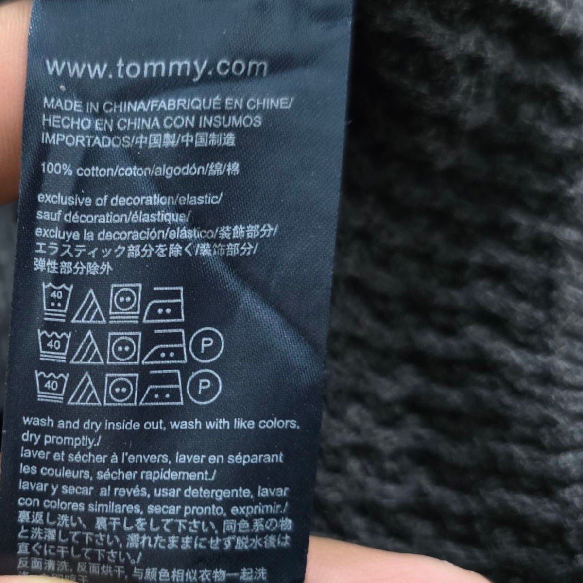 Sueter Tommy Hilfiger 2xl Gris Medio Cierre