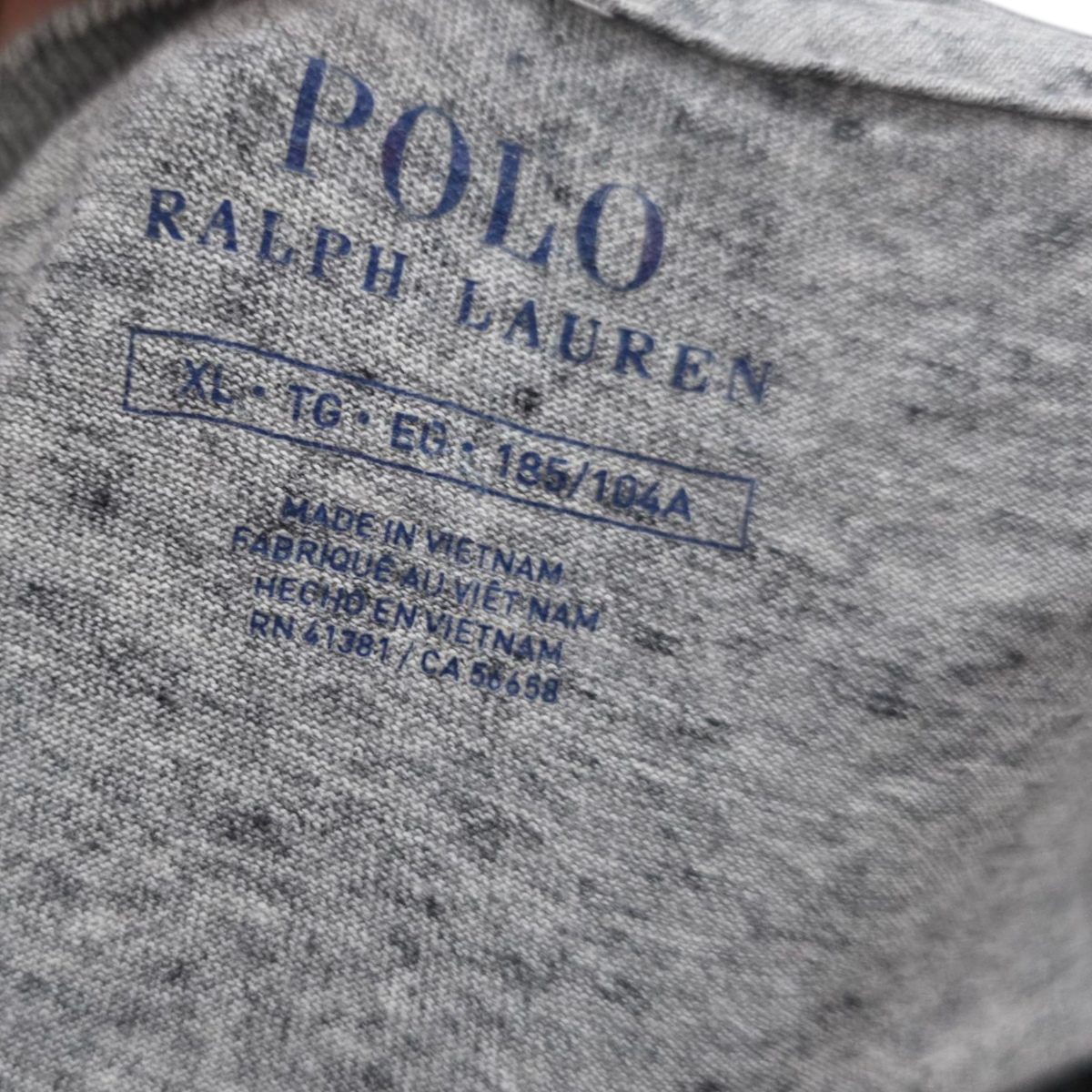 Playera Manga Larga Ralph Lauren Xgrande Xl Gris