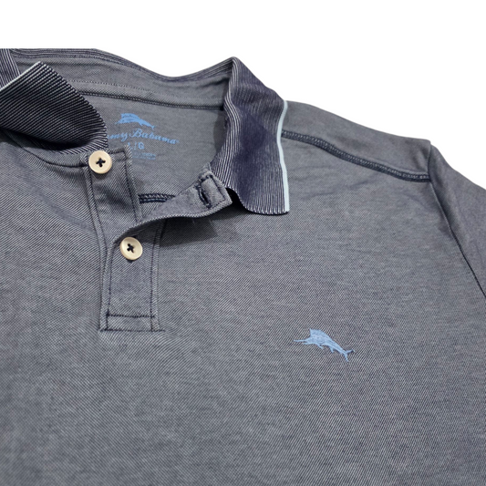 Playera Polo Tommy Bahama Grande L Azul Gris