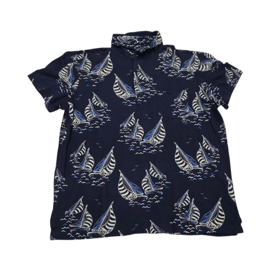 Playera Polo Ralph Lauren Grande L Featherweight Mesh Azul