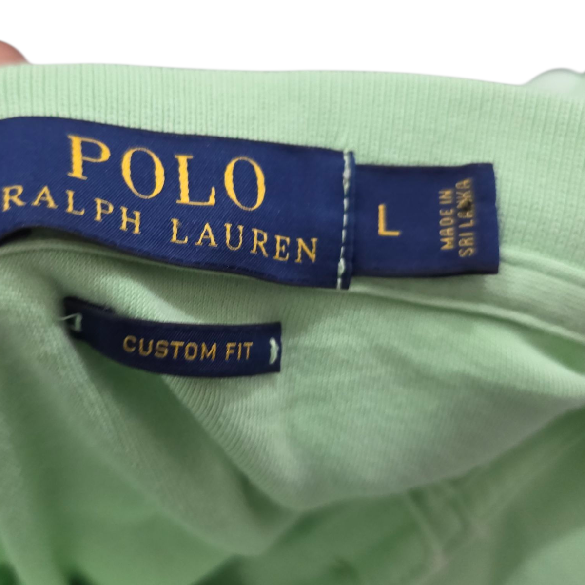 Playera Polo Ralph Lauren Grande L Custom Fit Verde