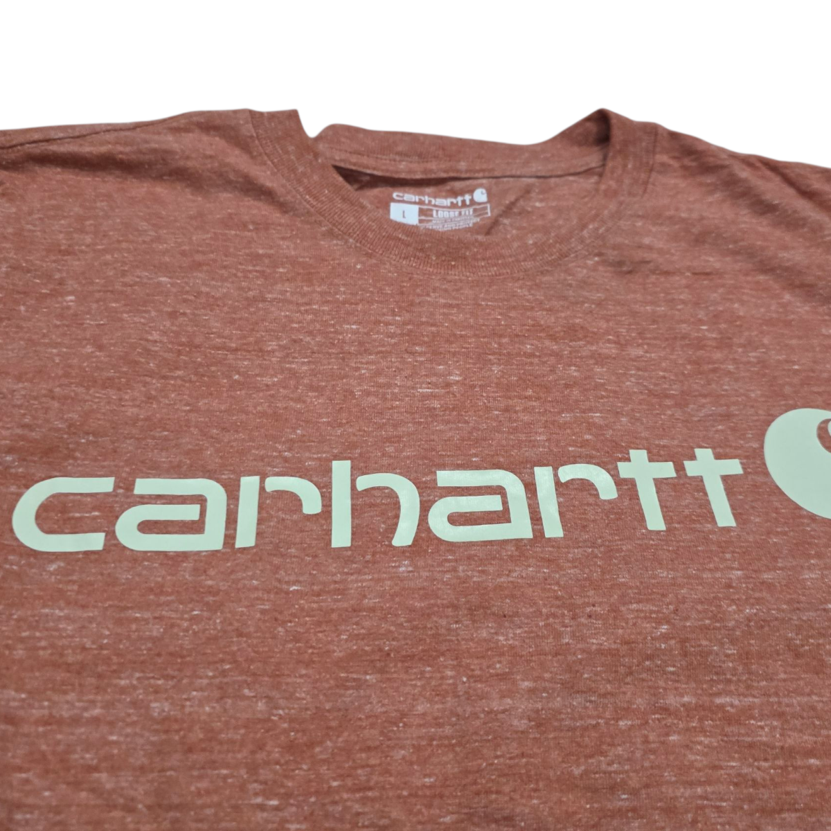Playera Carhartt Mediana M Loose Fit Naranja Letras