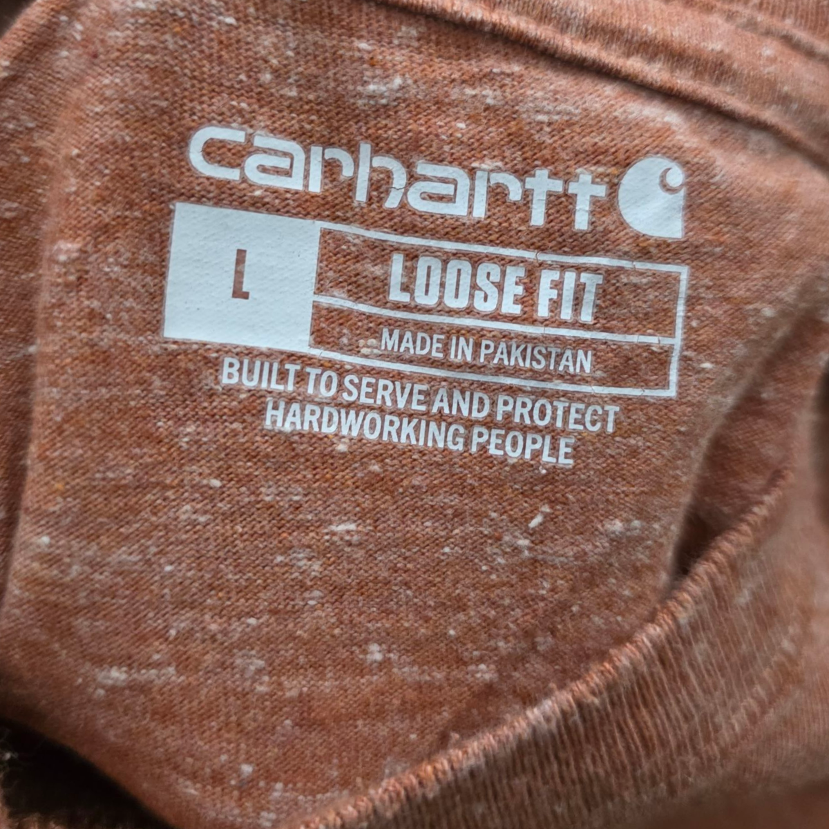 Playera Carhartt Mediana M Loose Fit Naranja Letras