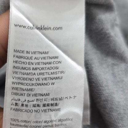 Playera Polo Calvin Klein Mediana M Gris