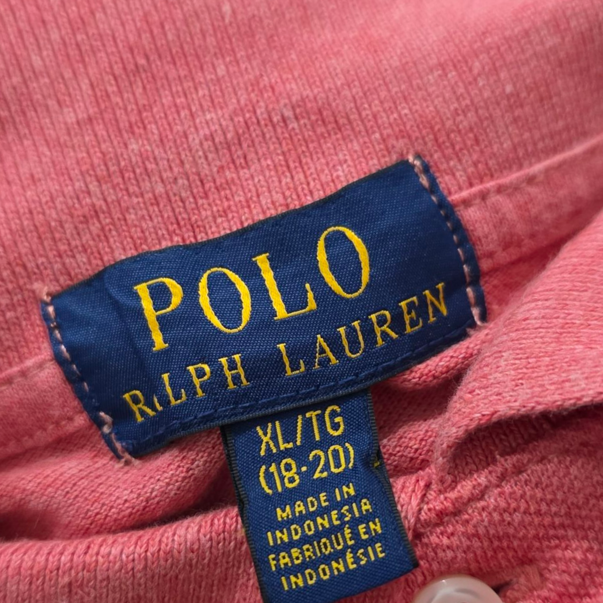 Playera Polo Ralph Lauren Adolescente Xl Coral