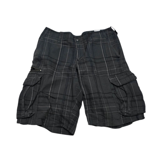 Bermuda Cargo Columbia Talla 34 Cuadro Gris
