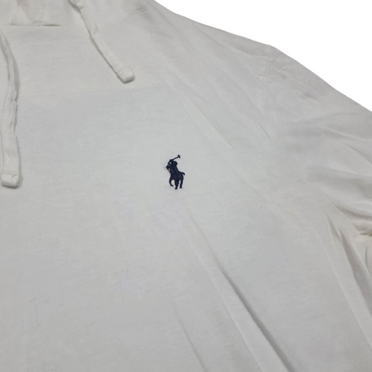 Playera Con Gorro Ralph Lauren Xchico Xs Blanca
