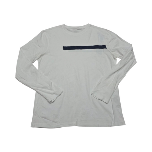 Playera Manga Larga Armani Exchange Chico S Blanca