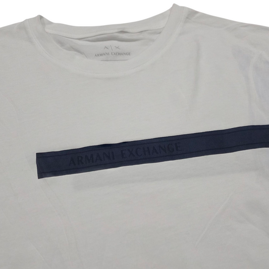 Playera Manga Larga Armani Exchange Chico S Blanca