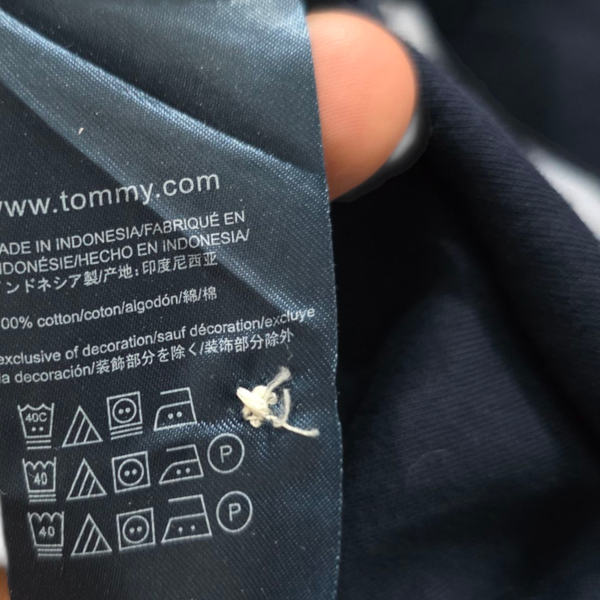 Playera Polo Tommy Hilfiger Chico S Azul