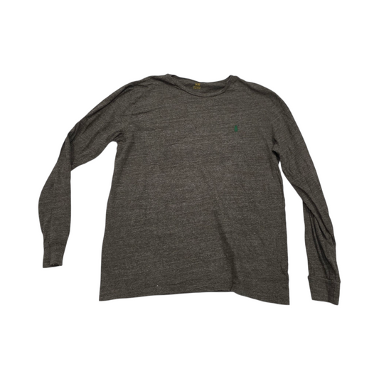 Playera Manga Larga Ralph Lauren Mediana M Cafe Pony Verde