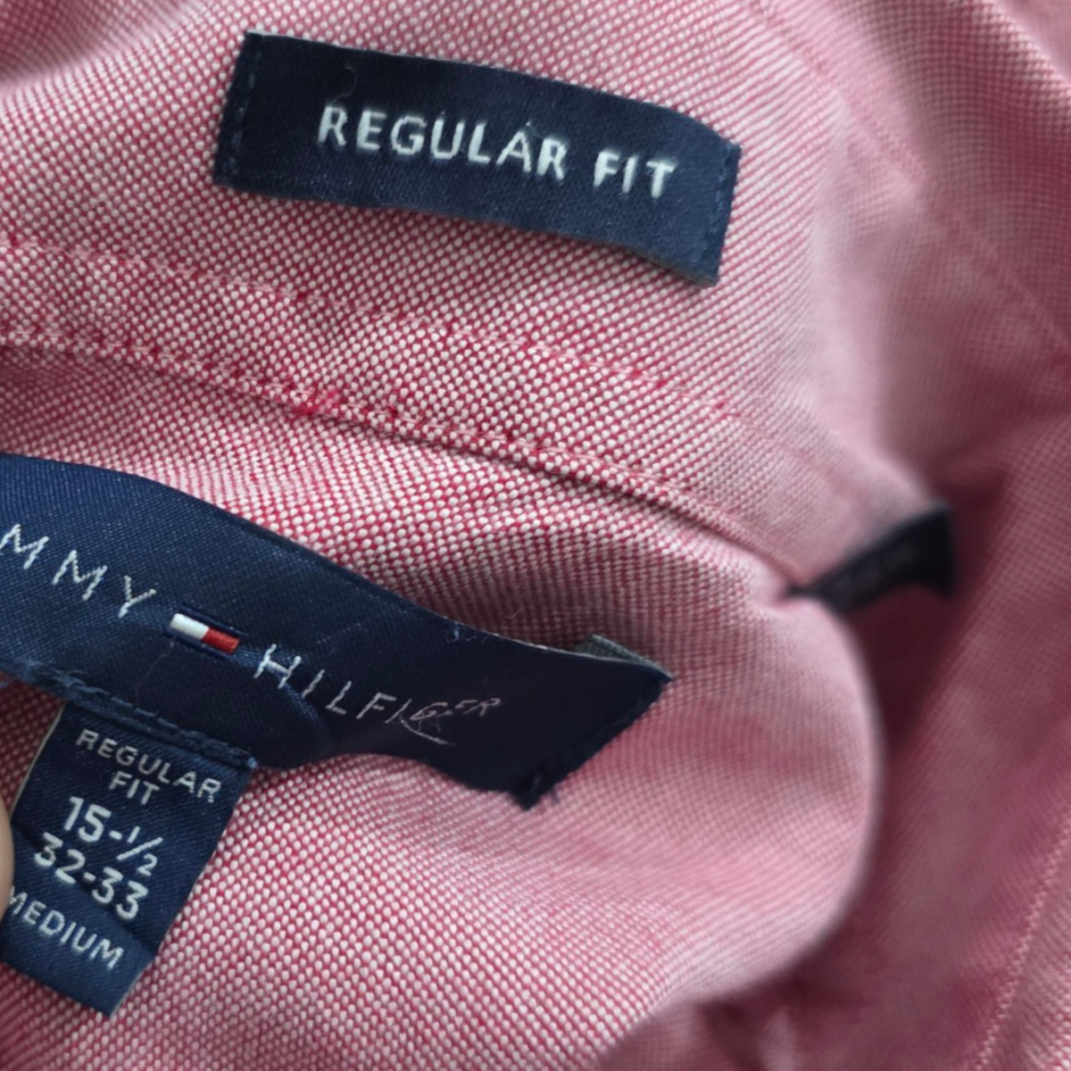 Camisa Tommy Hilfiger Mediana M 15 1/2 32-33 Regular Vino