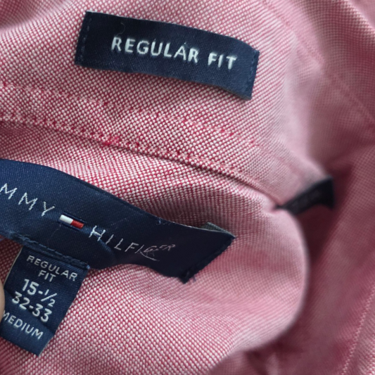 Camisa Tommy Hilfiger Mediana M 15 1/2 32-33 Regular Vino