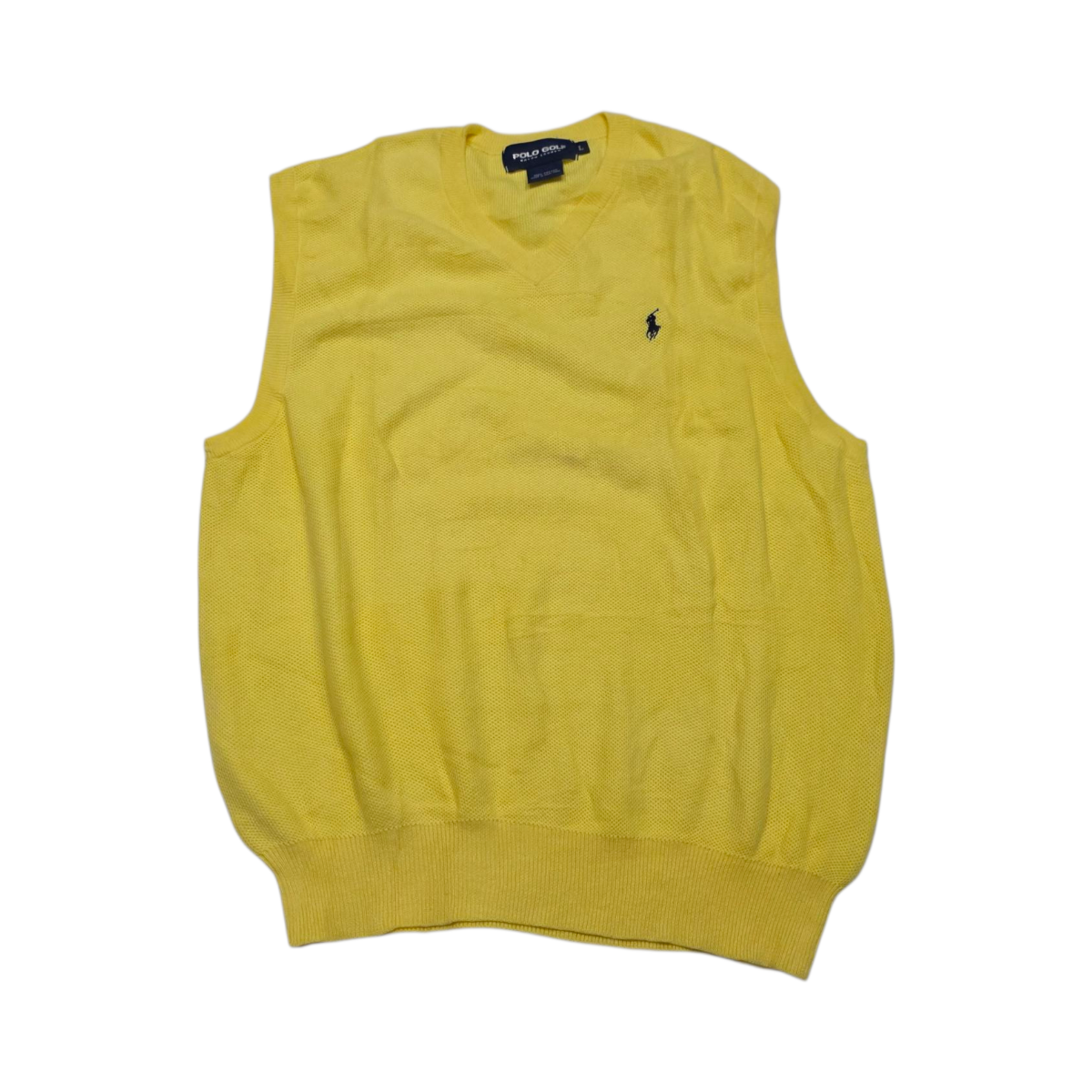Chaleco Ralph Lauren Golf Grande L Amarillo Pony Azul
