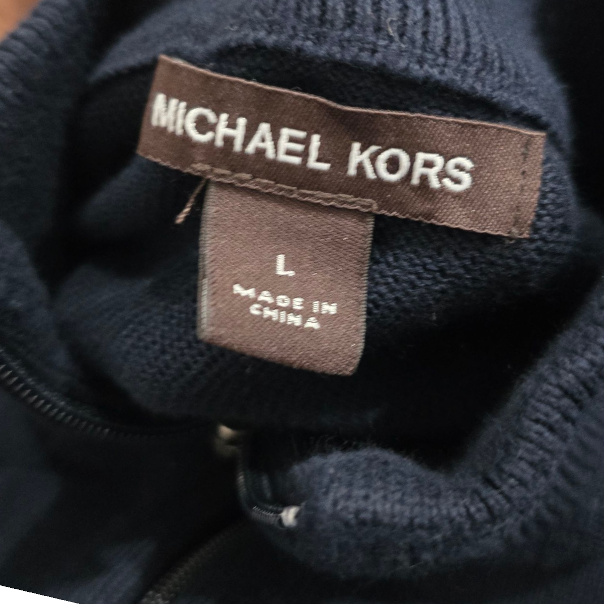 Sueter Michael Kors Grande L Azul De Cierre