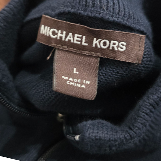 Sueter Michael Kors Grande L Azul De Cierre