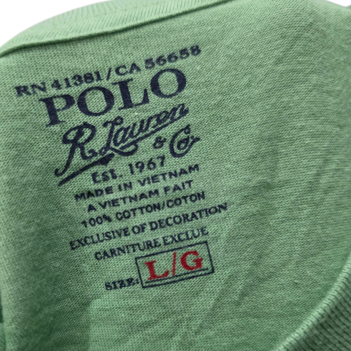 Playera Ralph Lauren Grande L Verde Pony Rosa