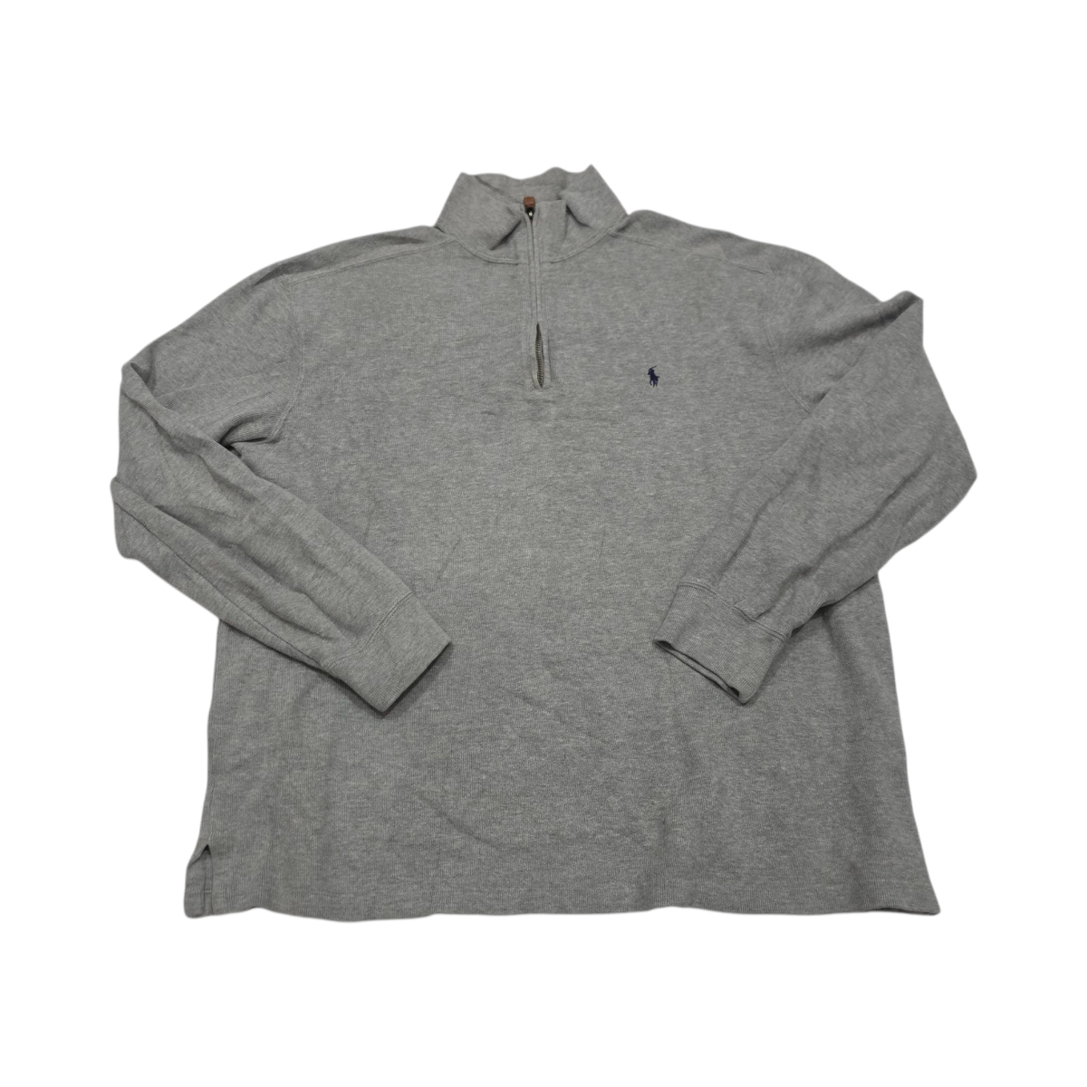 Sueter Ralph Lauren Xgrande Gris Claro Pony Azul